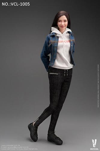 VERYCOOL 1/6 Female Denim Jacket Sweater Clothes VCL-1005 Fit 12&#039;&#039; Figure Body