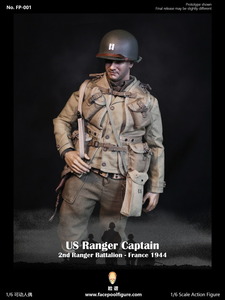 Facepoolfigure 1/6 FP-001 US Ranger Captain 2nd Ranger Battalion France 1944